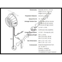 1/2 HP, 3 Blade Turbo Humidifan w/ Flowmeter Panel