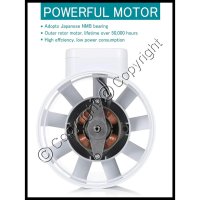 4" Inch Inline Duct Fan 100 CFM 110V