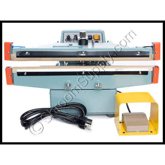 AIE-410FDA 18" Double Impulse Sealer - 10 mil - 10mm Width - 2400W