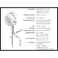 1/2 HP, 3 Blade Turbo Humidifan w/ Flowmeter Panel