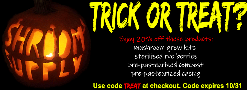 SHROOM SUPPLY HALLOWEEN SALE